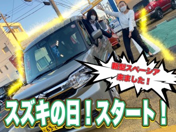 新型スペーシアが旭町店にもやってきた☆