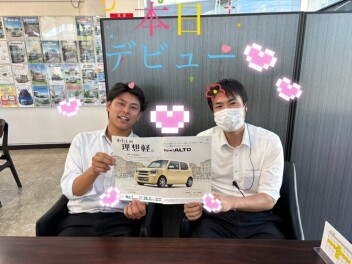 本日新型アルトデビュー(#^^#)