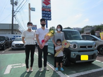 Ｓ様へハスラーご納車です(*^^)v