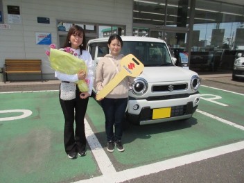 新型ハスラーを納車させて頂きました！