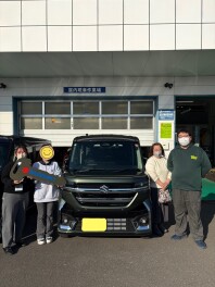 スペーシアカスタムご納車いたしました