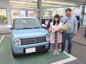 ラパン納車させて頂きました！