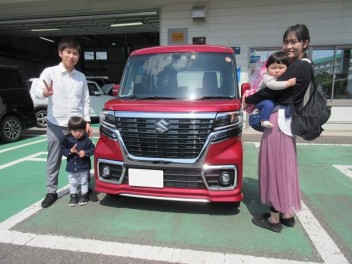 スペーシアカスタム納車させて頂きました！
