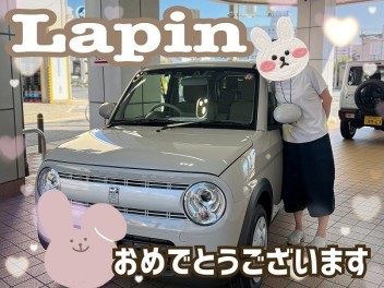 ラパン納車いたしました♡