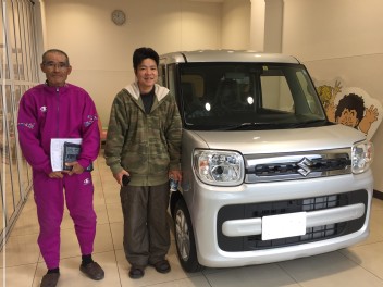 N様にスペーシアを納車させていただきました＼（＾∀＾）／
