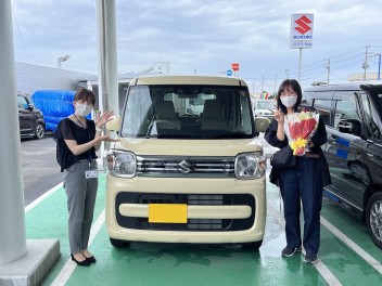 ＊S様　新車スペーシアご納車＊