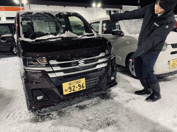 新型ワゴンＲの試乗車が来た！！