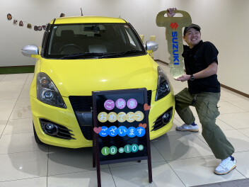 ご納車おめでとうございます☆スイフトスポーツ