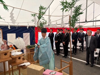 スズキアリーナ時津、地鎮祭を行いました！