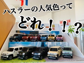 新型ハスラーってどの色が人気なの！？