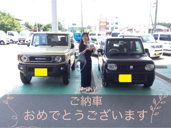 ジムニーご納車おめでとうございます☆
