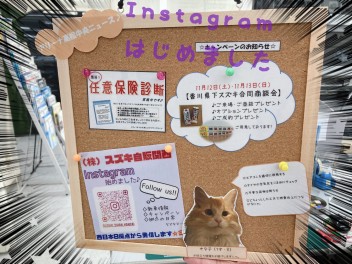 Instagram始めました！！