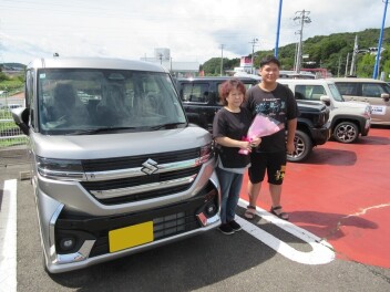 新車スペーシアカスタムご納車です！