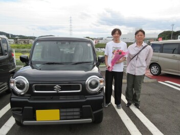 新車ハスラーご納車頂きました(^^♪
