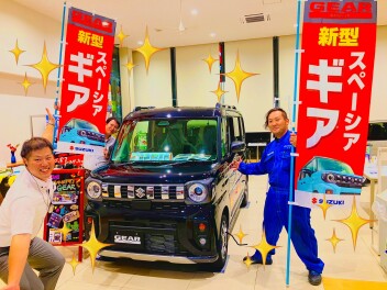 待望！！本日新型スペーシアギア発売！！みにこられー！