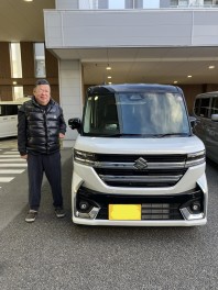 新型スペーシアカスタム納車しました！