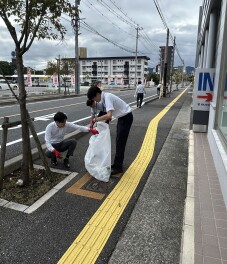 朝一でお掃除しました！