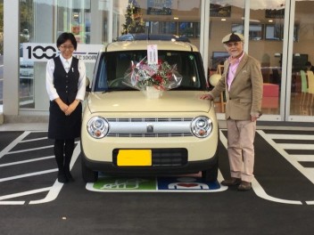 ラパンを納車させていただきました。