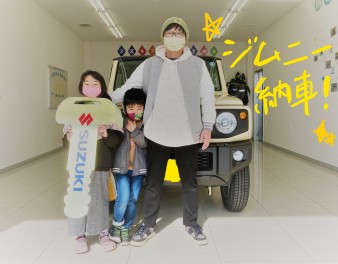ジムニーのニット帽お似合いです☆彡