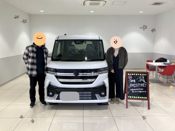 NEWスペーシアカスタム！ご納車しました☆