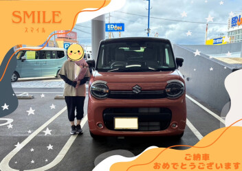 先日、ワゴンＲスマイルを納車させていただきました！