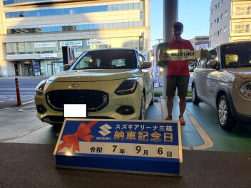 ☆★☆　Ｍ様 スイフト納車です！　☆★☆