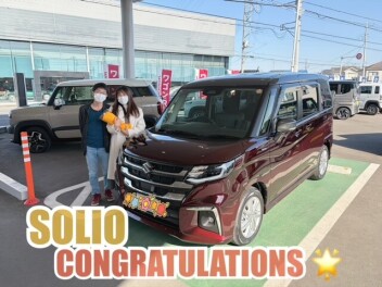 ソリオご納車いたしました(#^.^#)☆
