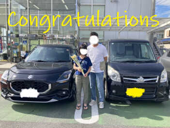 O様　【スイフト】ご納車おめでとうございます！