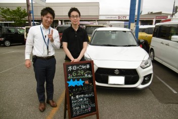 スイフトスポーツご納車♪