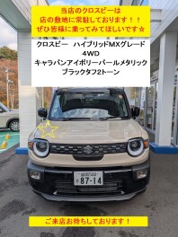 クロスビー他、試乗車ございます！