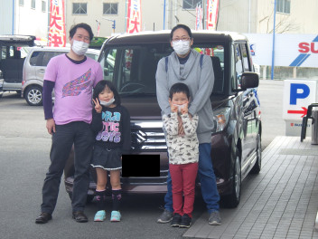 ソリオ、ご家族で納車ご来店ありがとうございます♪