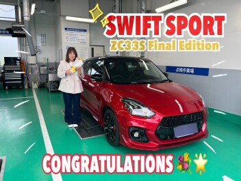 スイフトスポーツご納車おめでとうございます！