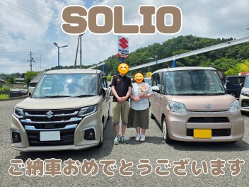 ソリオご納車おめでとうございます！
