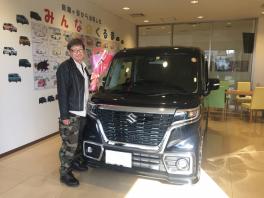 新型スペーシアカスタムＸＳターボご納車させていただきました！！