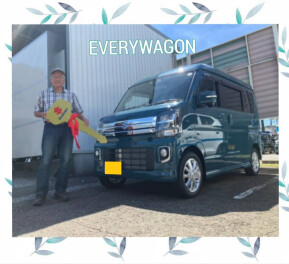W様へエブリイワゴンをご納車です☆