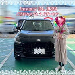 【ご納車】スイフトはお仕事でも大活躍！ご納車致しました✨