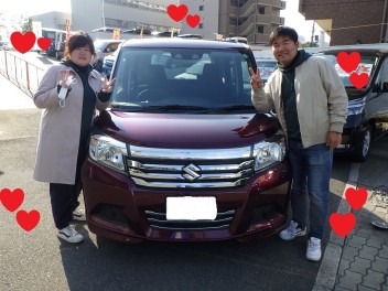 仲良しのお2人♪　ソリオご納車です♪
