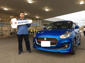 スイフトＲＳご納車おめでとうございます♪