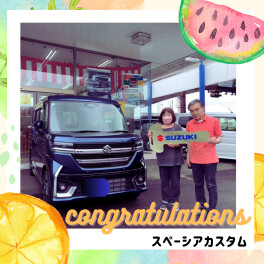 スペーシアカスタム納車しました～☆彡