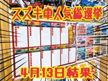 スズキ車人気総選挙も中盤です！！
