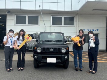 本日、H様にジムニーご納車させていただきました！