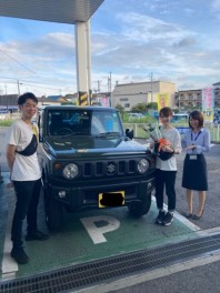 ジムニーご納車させて頂きました(^.^)