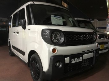 スペーシアギア展示車置いてあります！