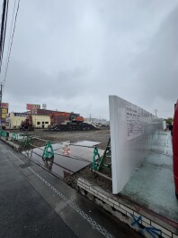 【お知らせ】仮設店舗建設工事が始まりました！