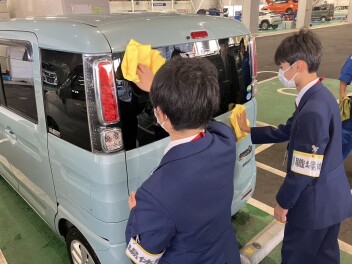 有馬中学校２年生２人が職場体験に来てくれました！