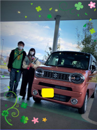 K様　ワゴンＲスマイルご納車おめでとうございます。
