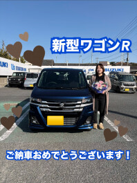 新型ワゴンR、ご納車させていただきました！
