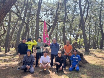 虹の松原清掃に行ってきました！！