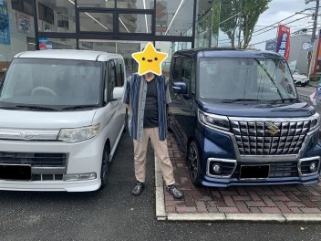 M様　スペーシアカスタムご納車させていただきました！