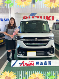 ★納車★スペーシアカスタム　HYBRID　XS